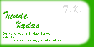 tunde kadas business card