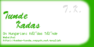 tunde kadas business card